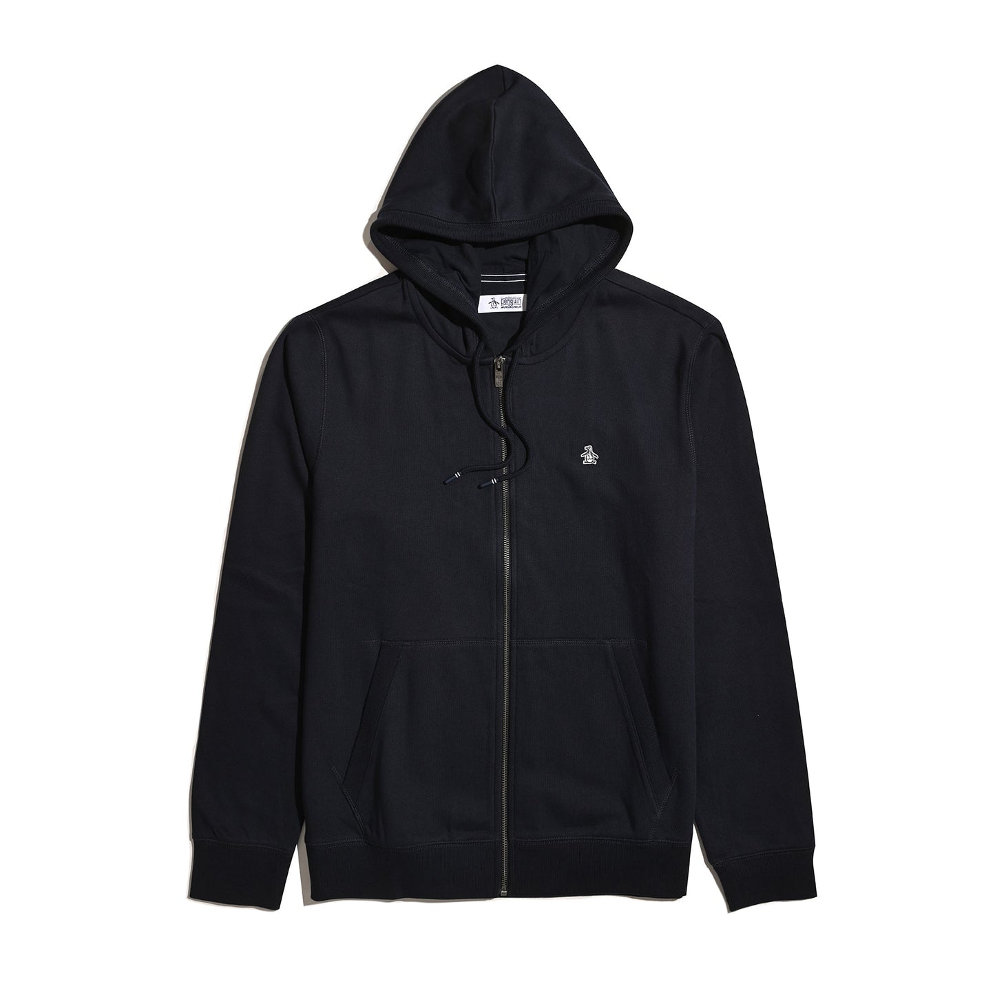Original Penguin Sticker Pete Full Zip Hoodie In Dark Sapphire(Sticker Pete Full Zip Hoodie Blue Opkb0400gp 413)