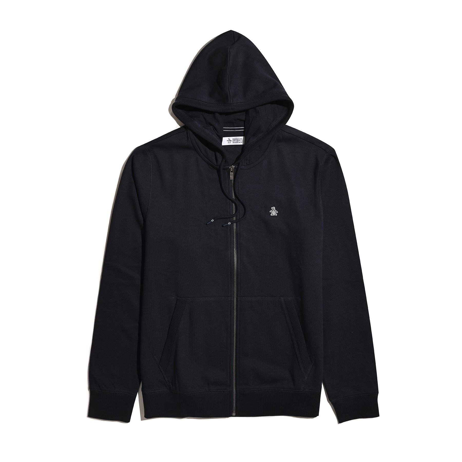 Original Penguin Sticker Pete Full Zip Hoodie In Dark Sapphire(Sticker Pete Full Zip Hoodie Blue Opkb0400gp 413)
