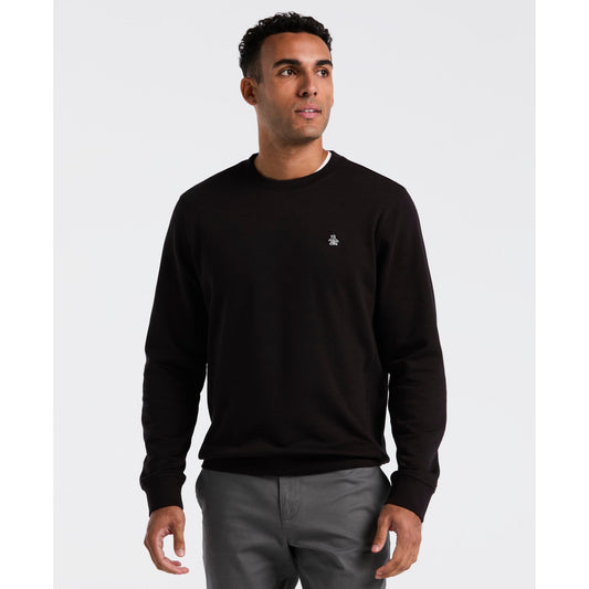 Original Penguin Sticker Pete Sweatshirt In True Black(Sticker Pete Sweatshirt Black Opkb0404gp 010)