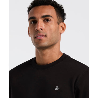 Original Penguin Sticker Pete Sweatshirt In True Black(Sticker Pete Sweatshirt Black Opkb0404gp 010)