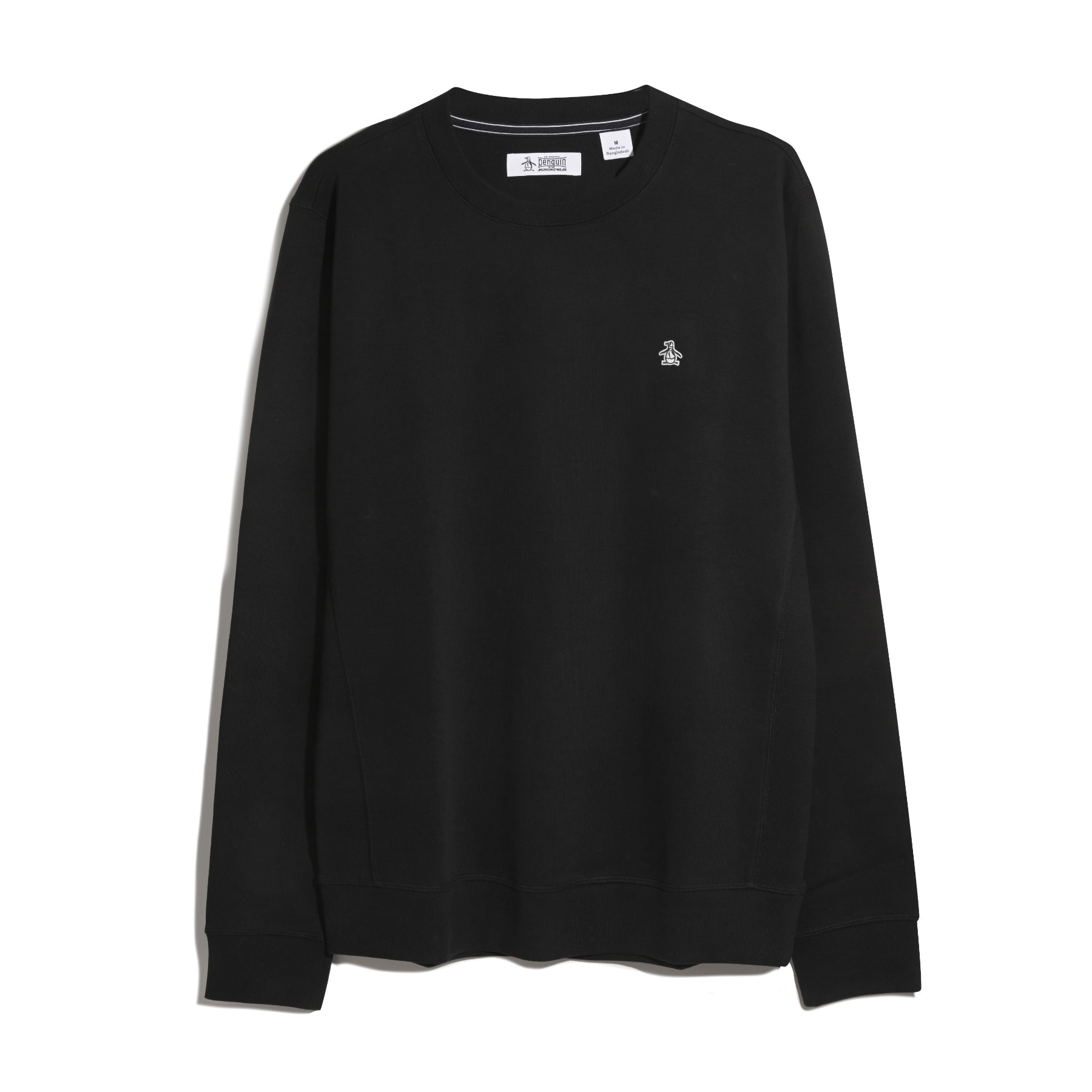 Original Penguin Sticker Pete Sweatshirt In True Black(Sticker Pete Sweatshirt Black Opkb0404gp 010)