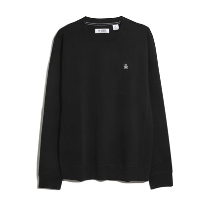 Original Penguin Sticker Pete Sweatshirt In True Black(Sticker Pete Sweatshirt Black Opkb0404gp 010)