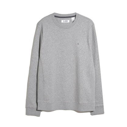 Original Penguin Sticker Pete Sweatshirt In Rain Heather(Sticker Pete Sweatshirt Grey Opkb0404gp 080)