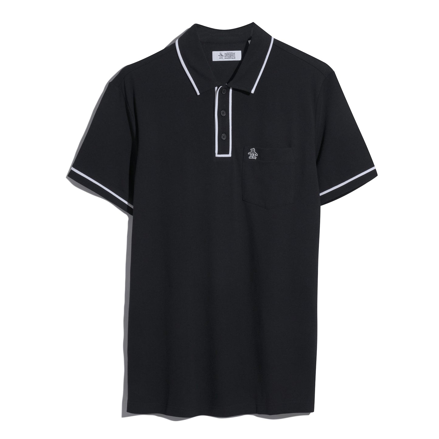 Original Penguin Earl Pique Polo Shirt In True Black(Earl Pique Polo Black Opkb0690gp 010)