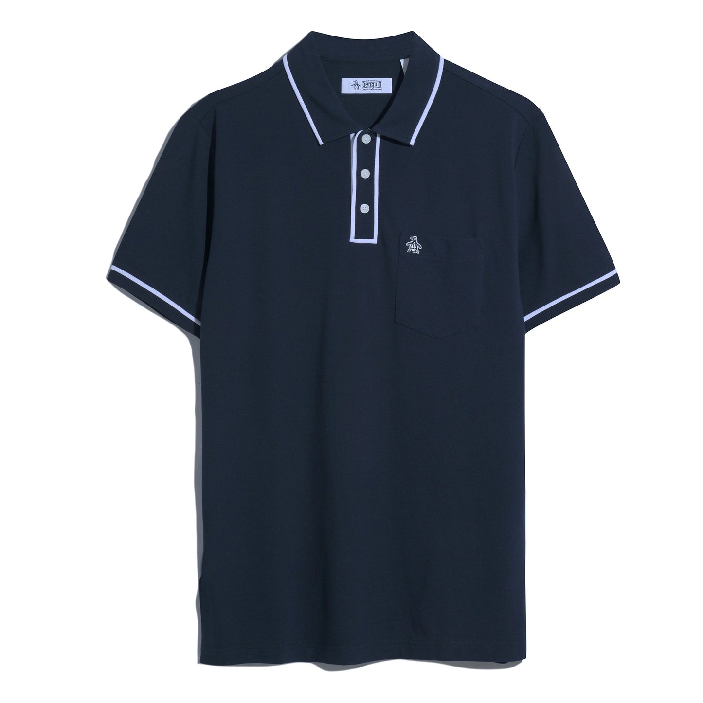 Original Penguin Earl Pique Polo Shirt In Dark Sapphire(Earl Pique Polo Blue Opkb0690gp 413)