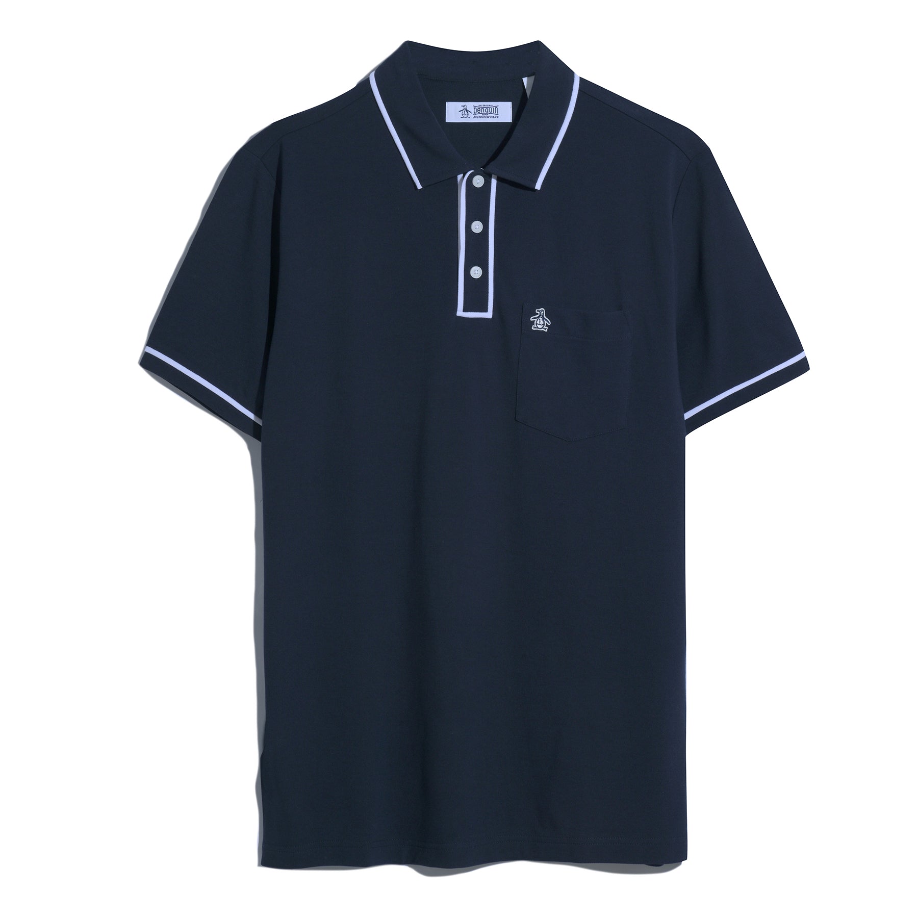 Original Penguin Earl Pique Polo Shirt In Dark Sapphire(Earl Pique Polo Blue Opkb0690gp 413)