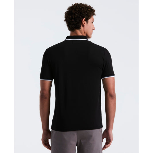 Original Penguin Pique Sticker Pete Tipped Polo Shirt In True Black(Pique Sticker Pete Tipped Polo Shirt Black Opkb0720gp 010)