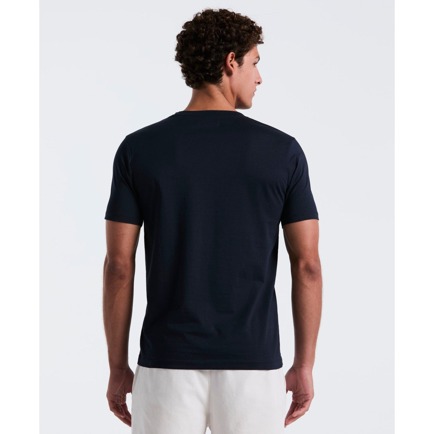 Original Penguin Pin Point Embroidered Logo Organic Cotton T-Shirt In Dark Sapphire(Pin Point Embroidered Logo Organic Cotton T Shirt Blue Opkb0903gp 413)
