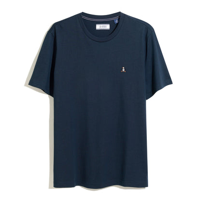 Original Penguin Icons Organic Cotton Jersey TV Pete T-Shirt In Dark Sapphire(Organic Cotton Jersey Tv Pete Tee Blue Opkb2011gp 413)
