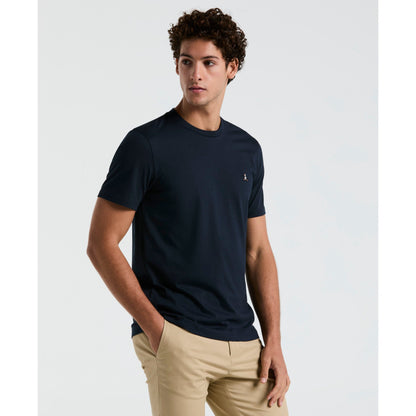 Original Penguin Icons Organic Cotton Jersey TV Pete T-Shirt In Dark Sapphire(Organic Cotton Jersey Tv Pete Tee Blue Opkb2011gp 413)