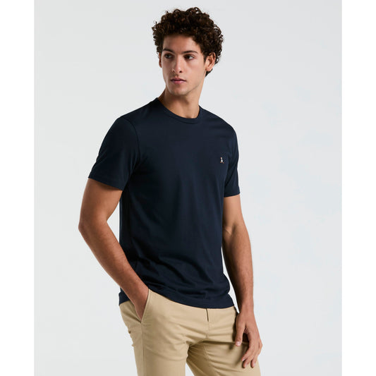 Original Penguin Icons Organic Cotton Jersey TV Pete T-Shirt In Dark Sapphire(Organic Cotton Jersey Tv Pete Tee Blue Opkb2011gp 413)
