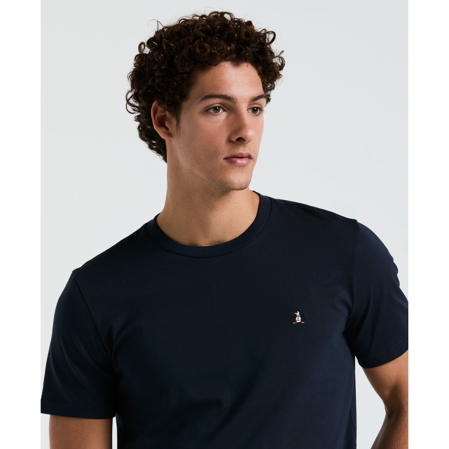Original Penguin Icons Organic Cotton Jersey TV Pete T-Shirt In Dark Sapphire(Organic Cotton Jersey Tv Pete Tee Blue Opkb2011gp 413)