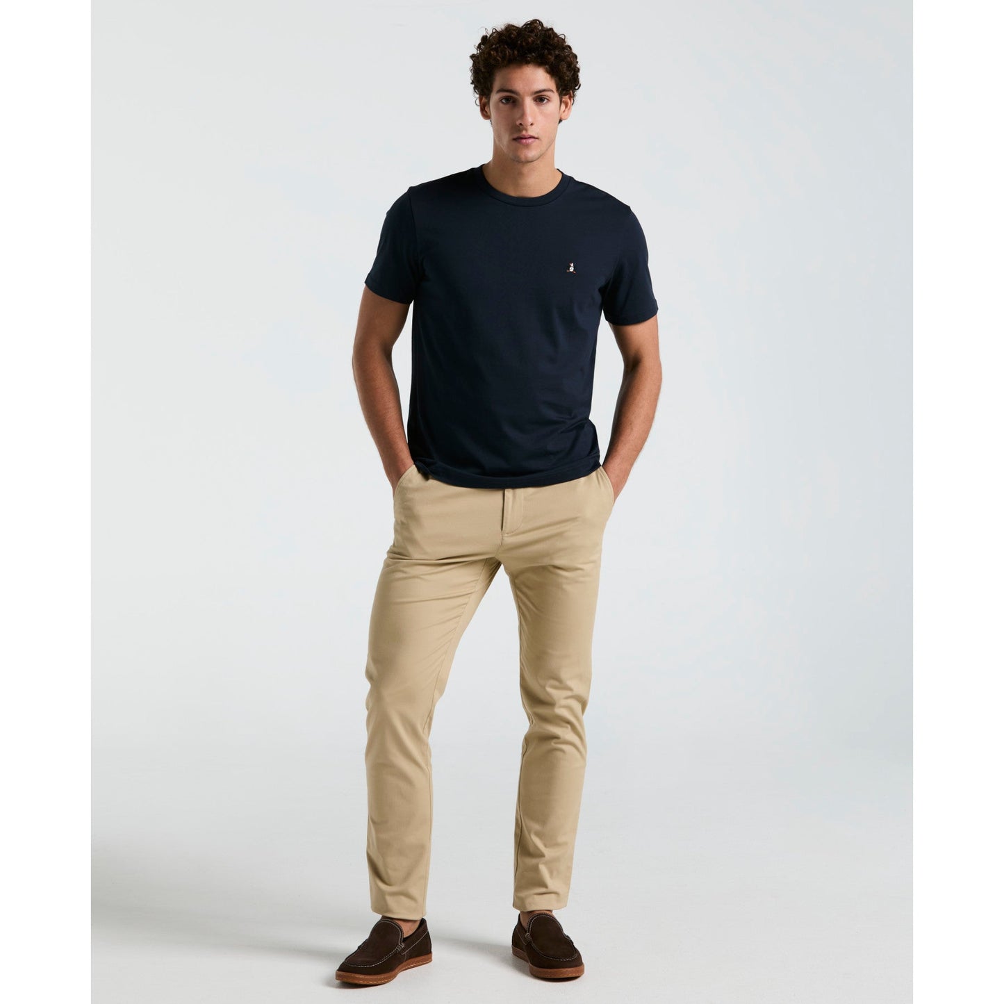 Original Penguin Icons Organic Cotton Jersey TV Pete T-Shirt In Dark Sapphire(Organic Cotton Jersey Tv Pete Tee Blue Opkb2011gp 413)