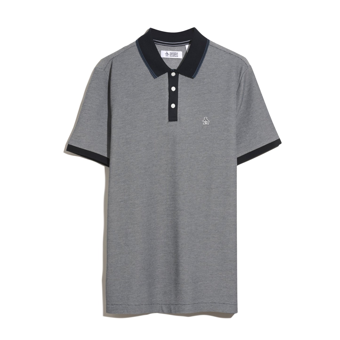 Original Penguin Tricolour Pique Polo Shirt In Dark Sapphire(Tricolour Pique Polo Shirt Blue Opkf2501gp 413)