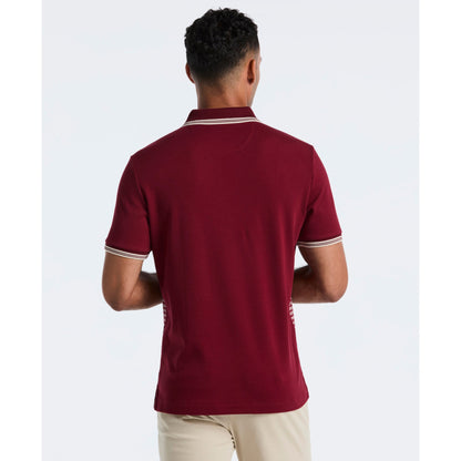 Original Penguin Mini Jacquard Polo Shirt In Cabernet(Mini Jacquard Polo Shirt Red Opkf2503gp 605)