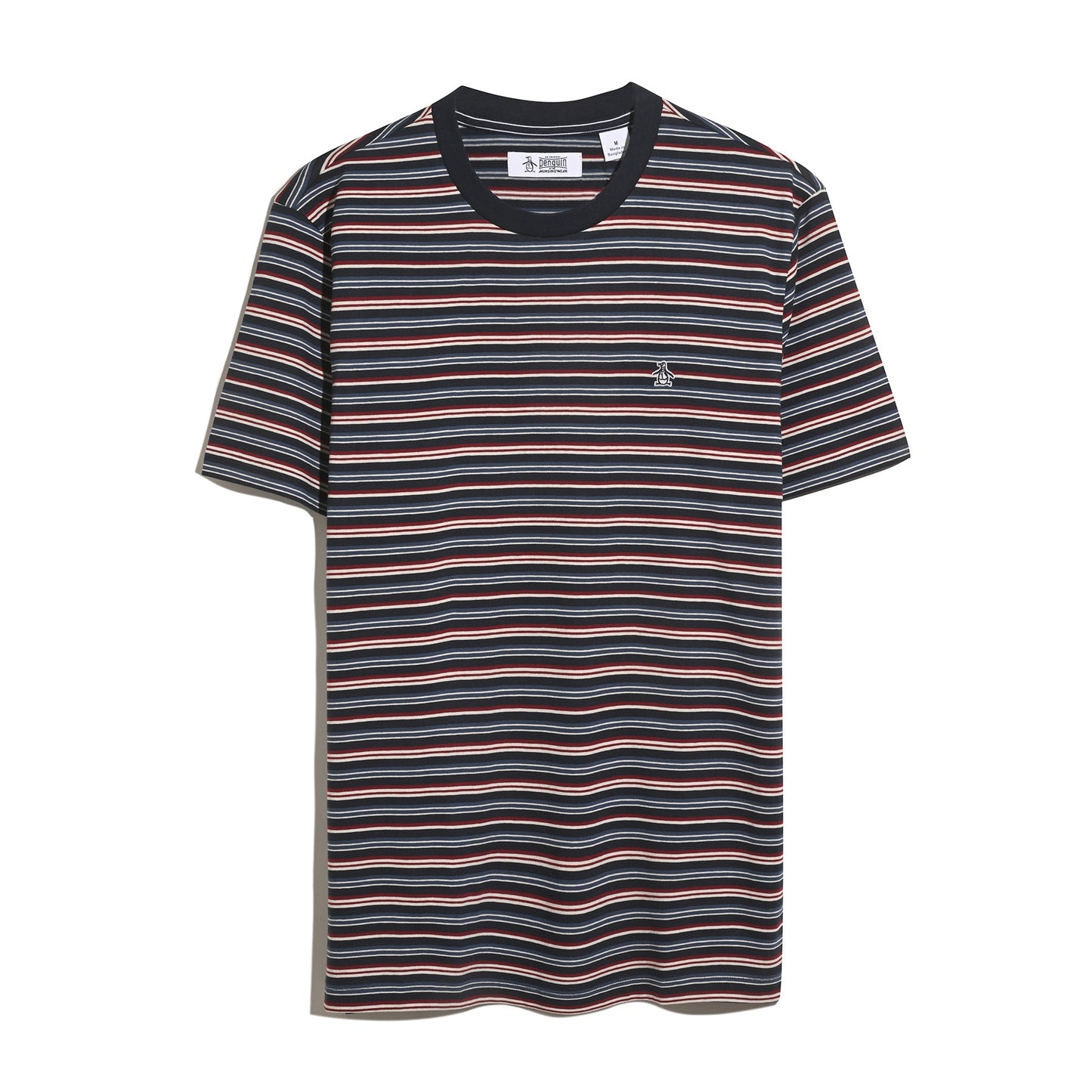 Original Penguin Yarn-Dyed Stripe T-Shirt In Dark Sapphire(Yarn Dyed Stripe T Shirt Blue Opkf2504gp 413)