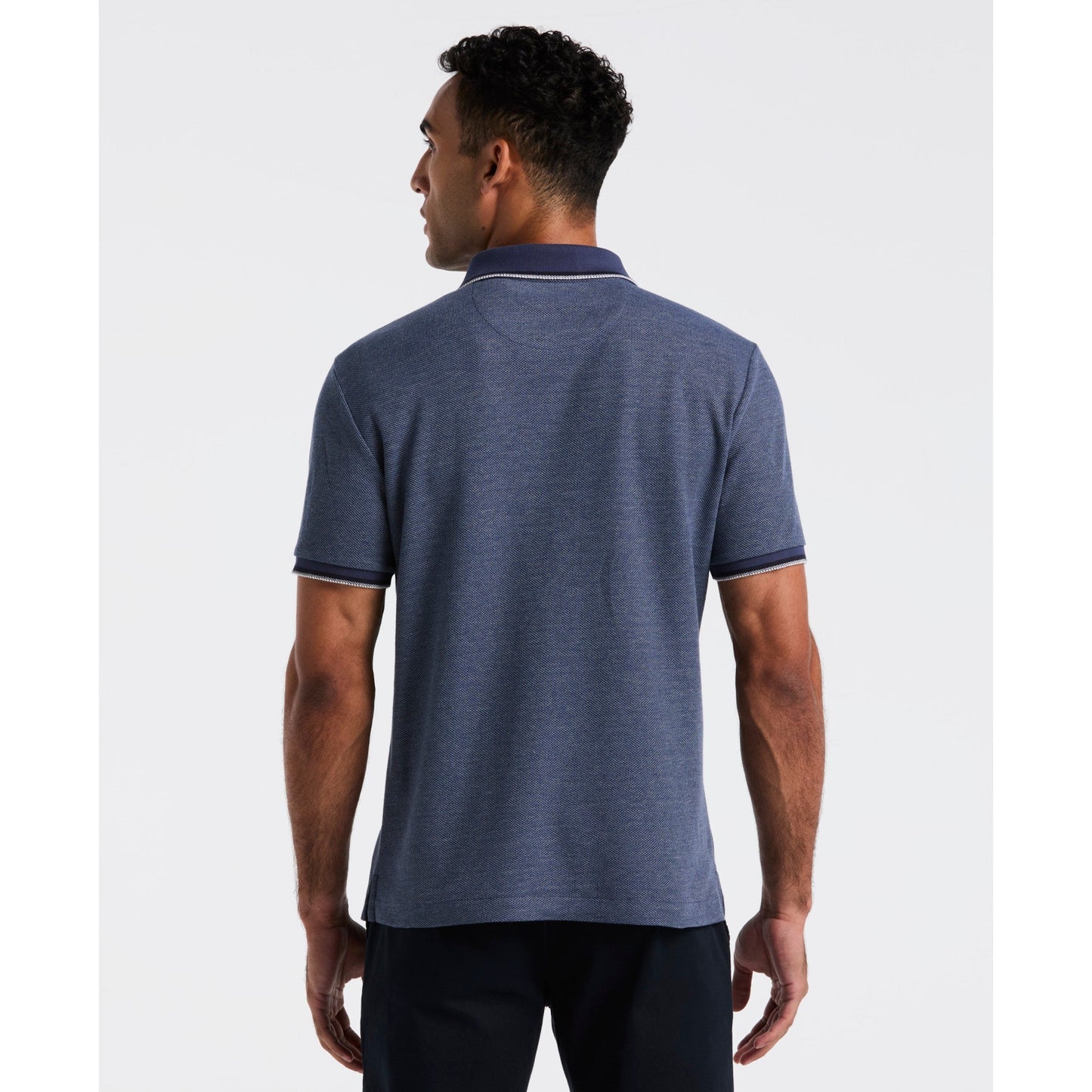 Original Penguin Honeycomb Tipped Polo Shirt In Sargasso Sea(Honeycomb Tipped Polo Shirt Blue Opkf2513gp 485)