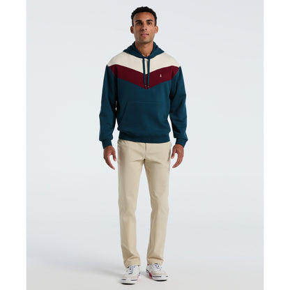Original Penguin Chevron Colour Block Hoodie In Reflecting Pond(Chevron Colour Block Hoodie Blue Opkf2514gp 470)