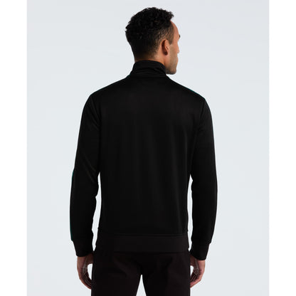 Original Penguin Double Knit Track Jacket In True Black(Double Knit Track Jacket Black Opkf2524gp 010)