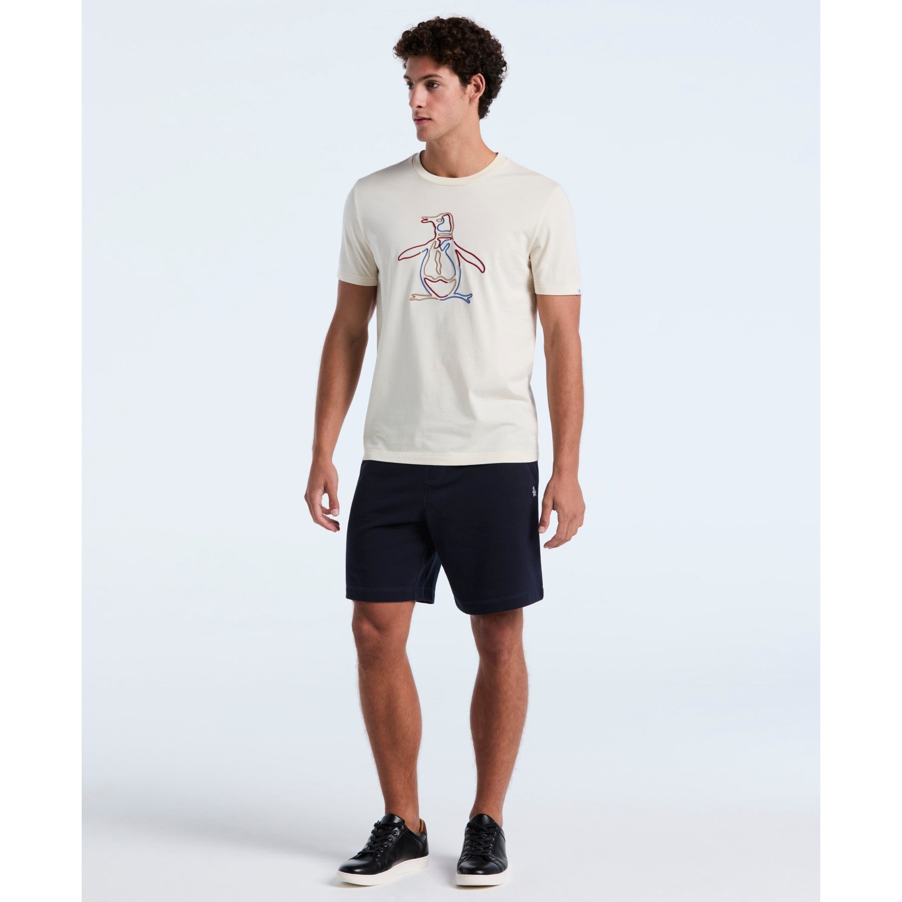 Original Penguin Outline Pete Graphic T-Shirt In Birch(Outline Pete Graphic T Shirt Beige Opkf2559gp 252)