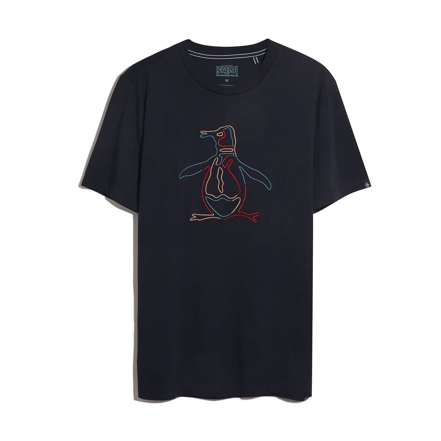 Original Penguin Outline Pete Graphic T-Shirt In Dark Sapphire(Outline Pete Graphic T Shirt Blue Opkf2559gp 413)