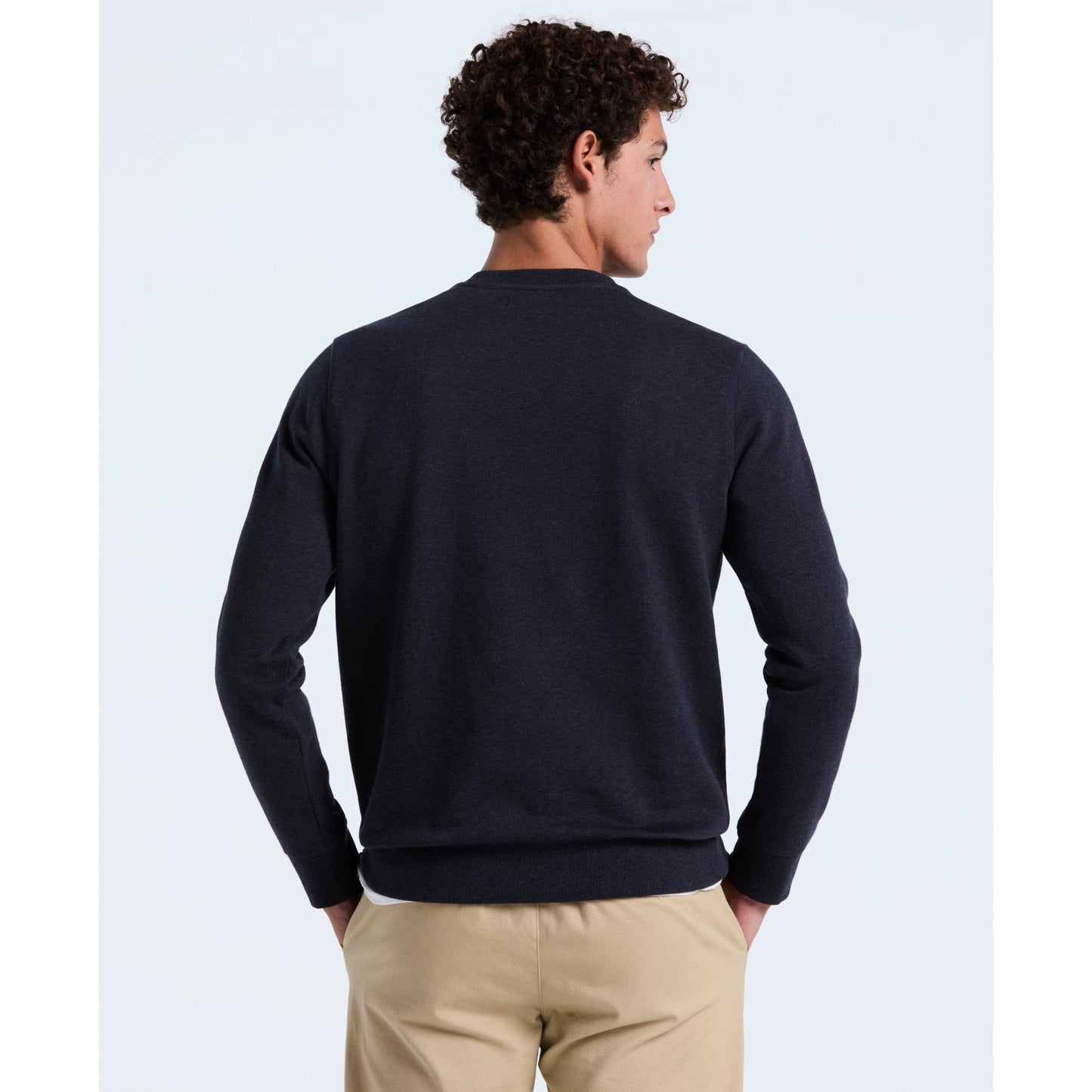 Original Penguin Plaid Logo Graphic Sweatshirt In Sapphire Heather(Plaid Logo Graphic Sweatshirt Blue Opkf2560gp 478)