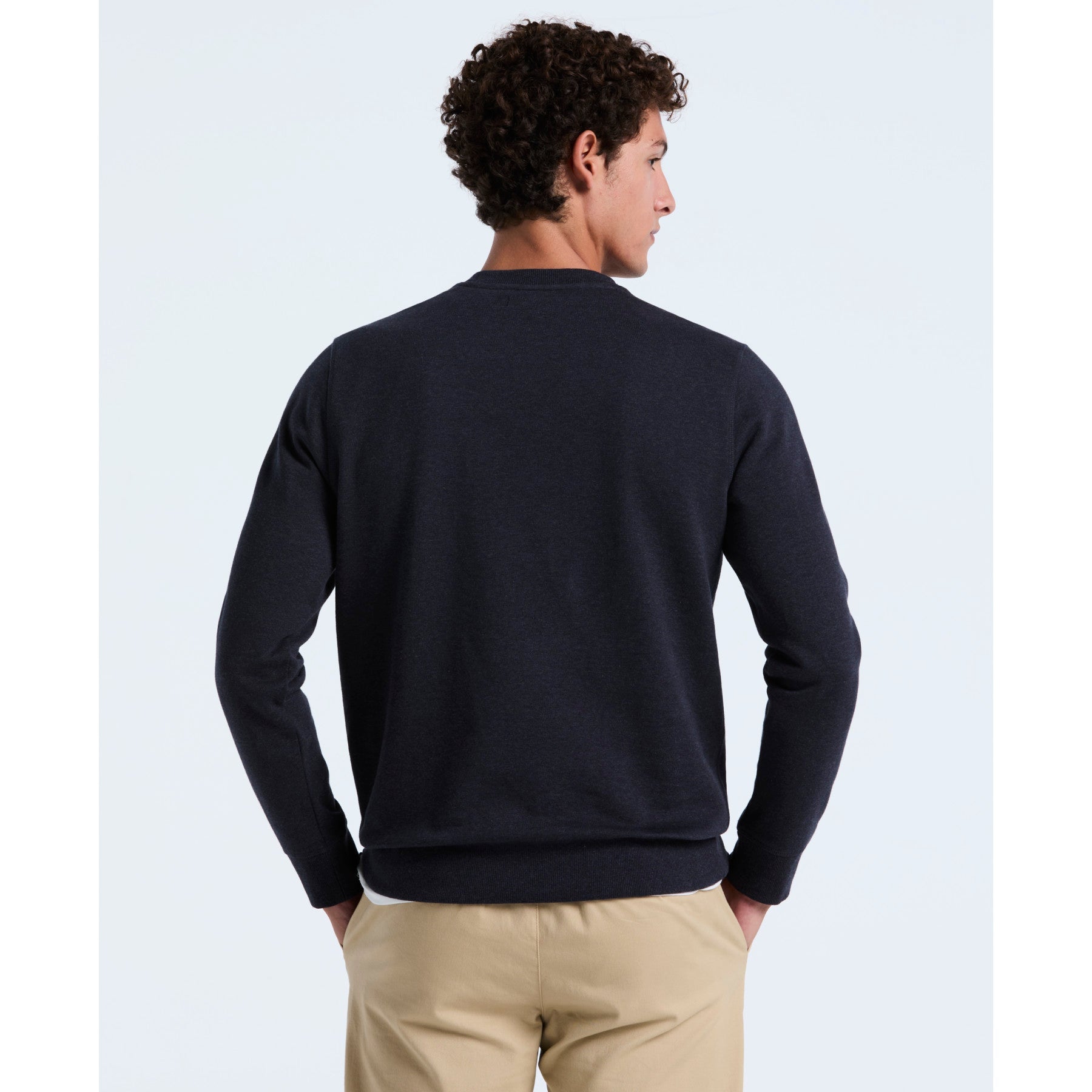 Original Penguin Plaid Logo Graphic Sweatshirt In Sapphire Heather(Plaid Logo Graphic Sweatshirt Blue Opkf2560gp 478)