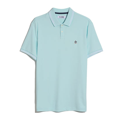 Original Penguin Icons Tipped Polo Shirt In Spa Retreat(Icons Tipped Polo Shirt Blue Opkf3808gp 477)