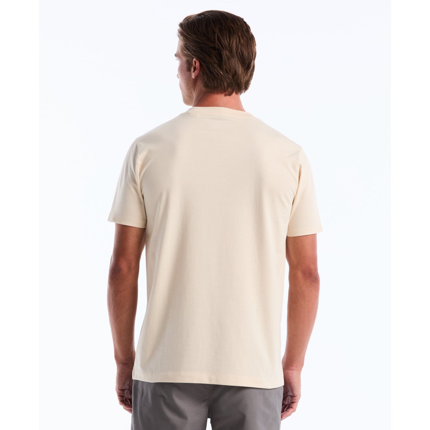 Original Penguin Pin Point Embroidered Logo T-Shirt In Birch(Pin Point Embroidered Logo T Shirt Beige Opkf5903gp 252)