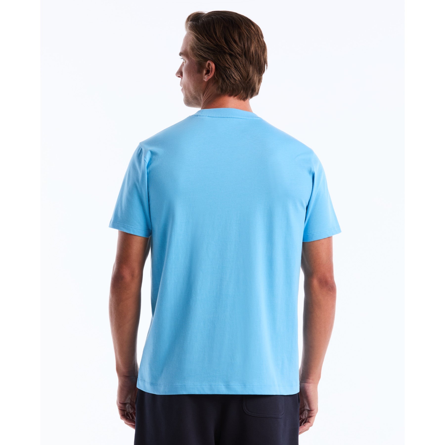 Original Penguin Pin Point Embroidered Logo T-Shirt In Bonnie Blue(Pin Point Embroidered Logo T Shirt Blue Opkf5903gp 456)