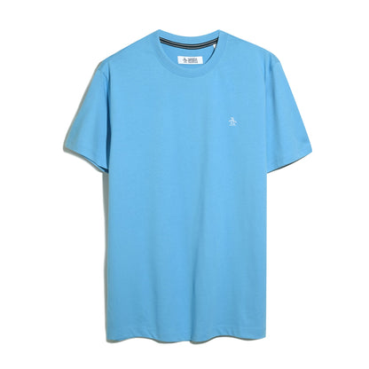 Original Penguin Pin Point Embroidered Logo T-Shirt In Bonnie Blue(Pin Point Embroidered Logo T Shirt Blue Opkf5903gp 456)