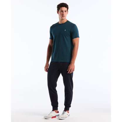 Original Penguin Pin Point Embroidered Logo T-Shirt In Reflecting Pond(Pin Point Embroidered Logo T Shirt Green Opkf5903gp 470)