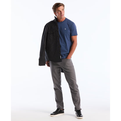 Original Penguin Pin Point Embroidered Logo T-Shirt In Sargasso Sea(Pin Point Embroidered Logo T Shirt Blue Opkf5903gp 485)