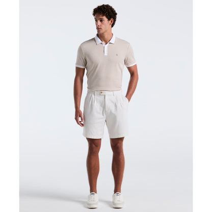 Original Penguin Allover Mini Jaquard Polo Shirt In Birch(Allover Mini Jaquard Polo Shirt Beige Opkm2522gp 252)