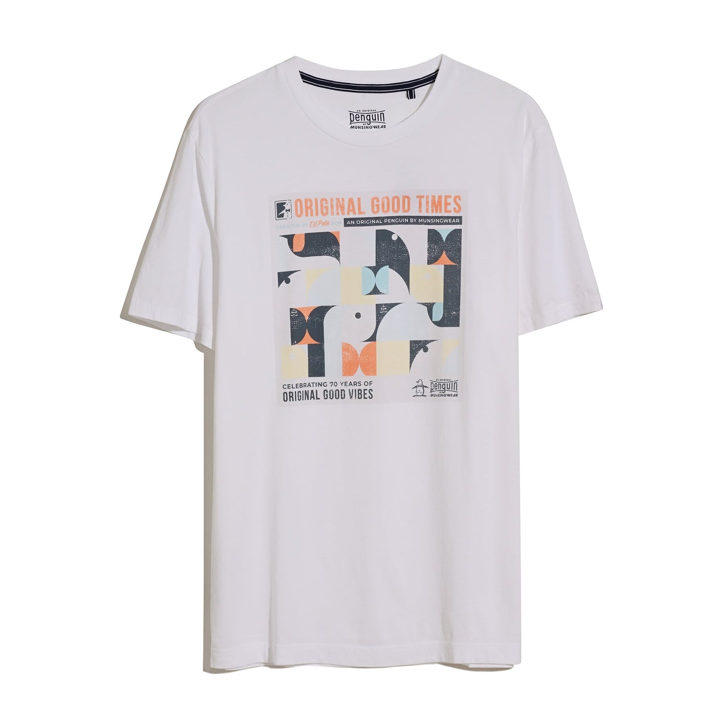 Original Penguin Good Times Graphic T-Shirt In Bright White(Good Times Graphic T Shirt White Opkm2539gp 118)