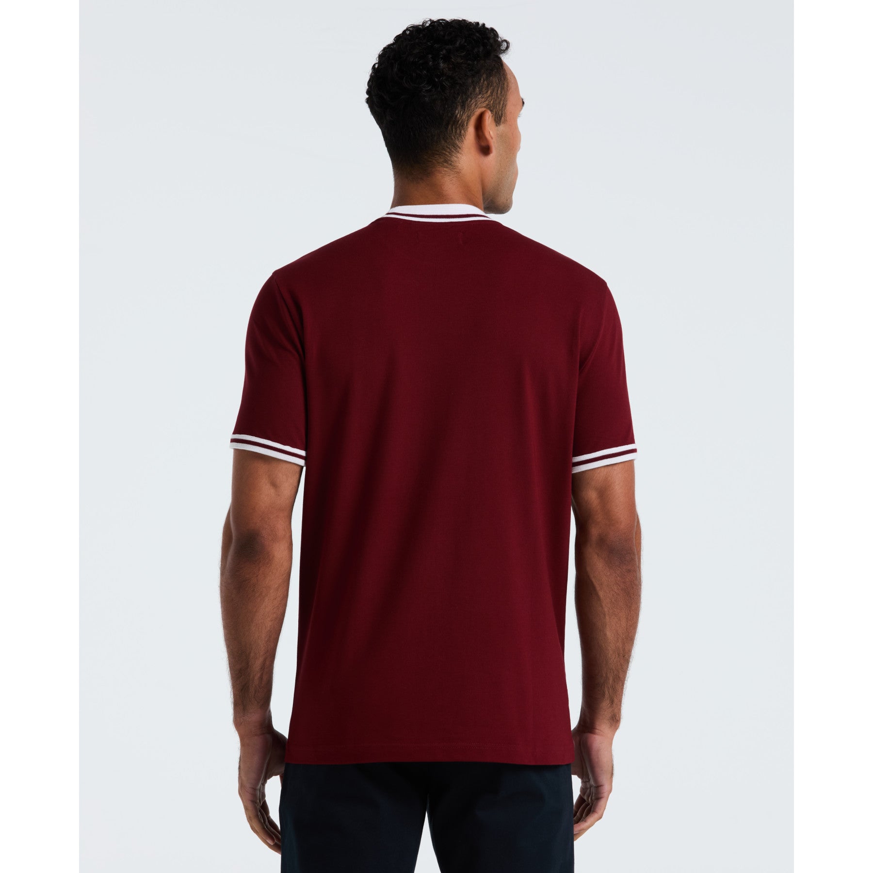 Original Penguin Icons Pique T-Shirt In Cabernet(Icons Pique T Shirt Red Opkm3503gp 605)