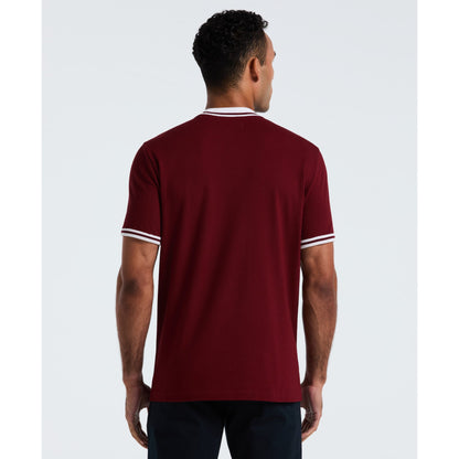 Original Penguin Icons Pique T-Shirt In Cabernet(Icons Pique T Shirt Red Opkm3503gp 605)