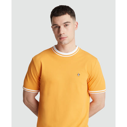 Original Penguin Icons Pique T-Shirt In Butterscotch(Icons Pique T Shirt Yellow Opkm3503gp 752)