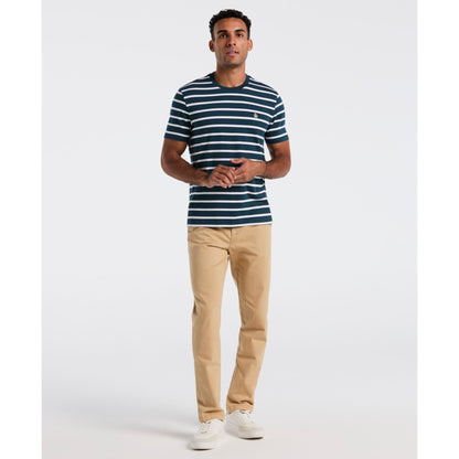 Original Penguin Breton Striped T-Shirt In Reflecting Pond(Breton Striped T Shirt Blue Opks3720gp 470)