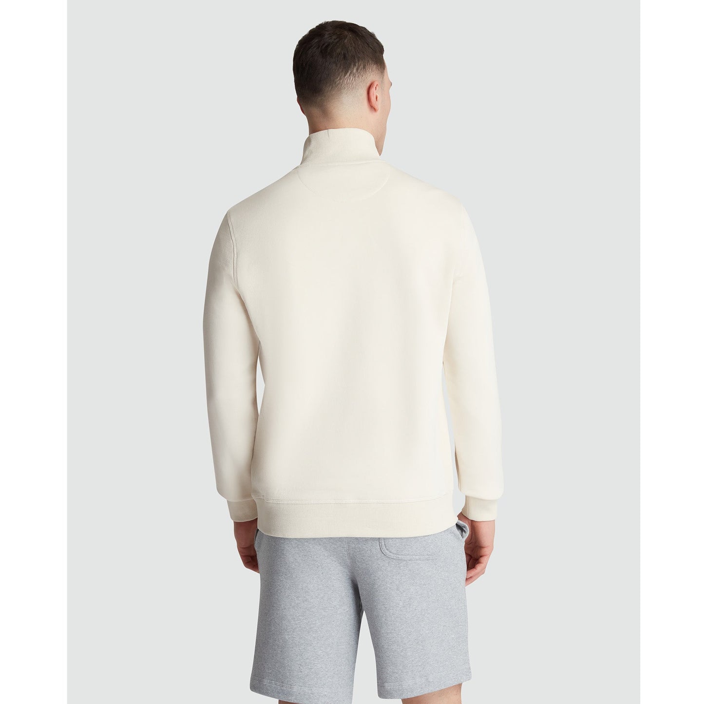 Original Penguin Fleece Quarter Zip Sweatshirt In Birch(Long Sleeve Fleece Quarter Zip Jumper Beige Opks5713gp 252)