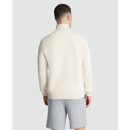 Original Penguin Fleece Quarter Zip Sweatshirt In Birch(Long Sleeve Fleece Quarter Zip Jumper Beige Opks5713gp 252)