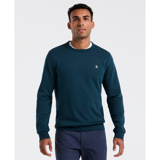 Original Penguin Sticker Pete Sweatshirt In Reflecting Pond(Sticker Pete Sweatshirt Blue Opksb404gp 470)
