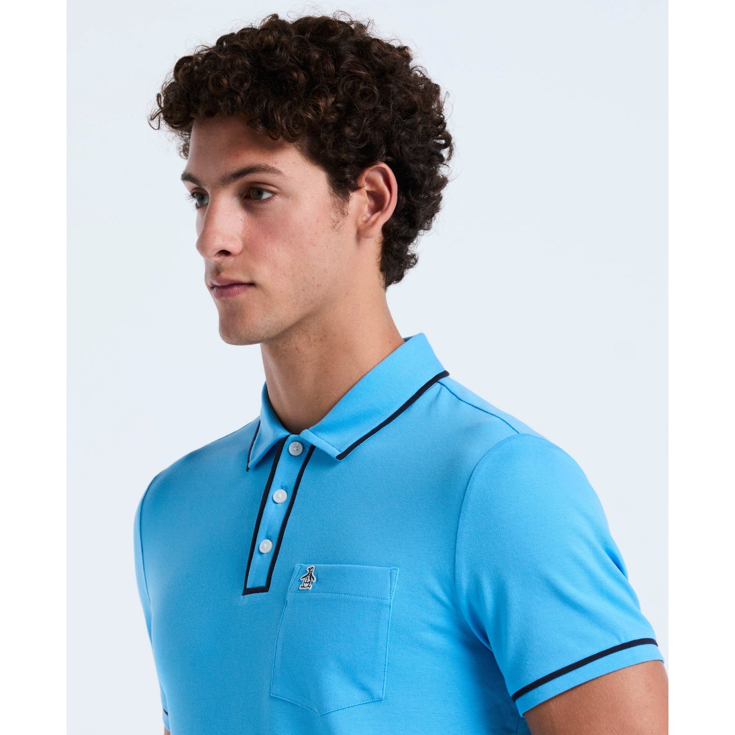 Original Penguin Earl Pique Polo Shirt In Bonnie Blue(Earl Pique Polo Shirt Blue Opksb690gp 456)