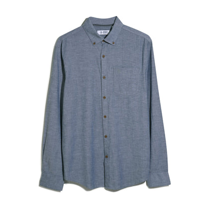 Original Penguin Chambray Shirt In Sargasso Sea(Chambray Shirt Blue Opwf2416gp 485)