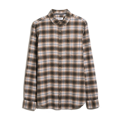 Original Penguin Plaid Flannel Shirt In Tigers Eye(Plaid Flannel Shirt Brown Opwf2517gp 218)