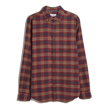 Original Penguin Plaid Flannel Shirt In Cabernet(Plaid Flannel Shirt Red Opwf2517gp 605)