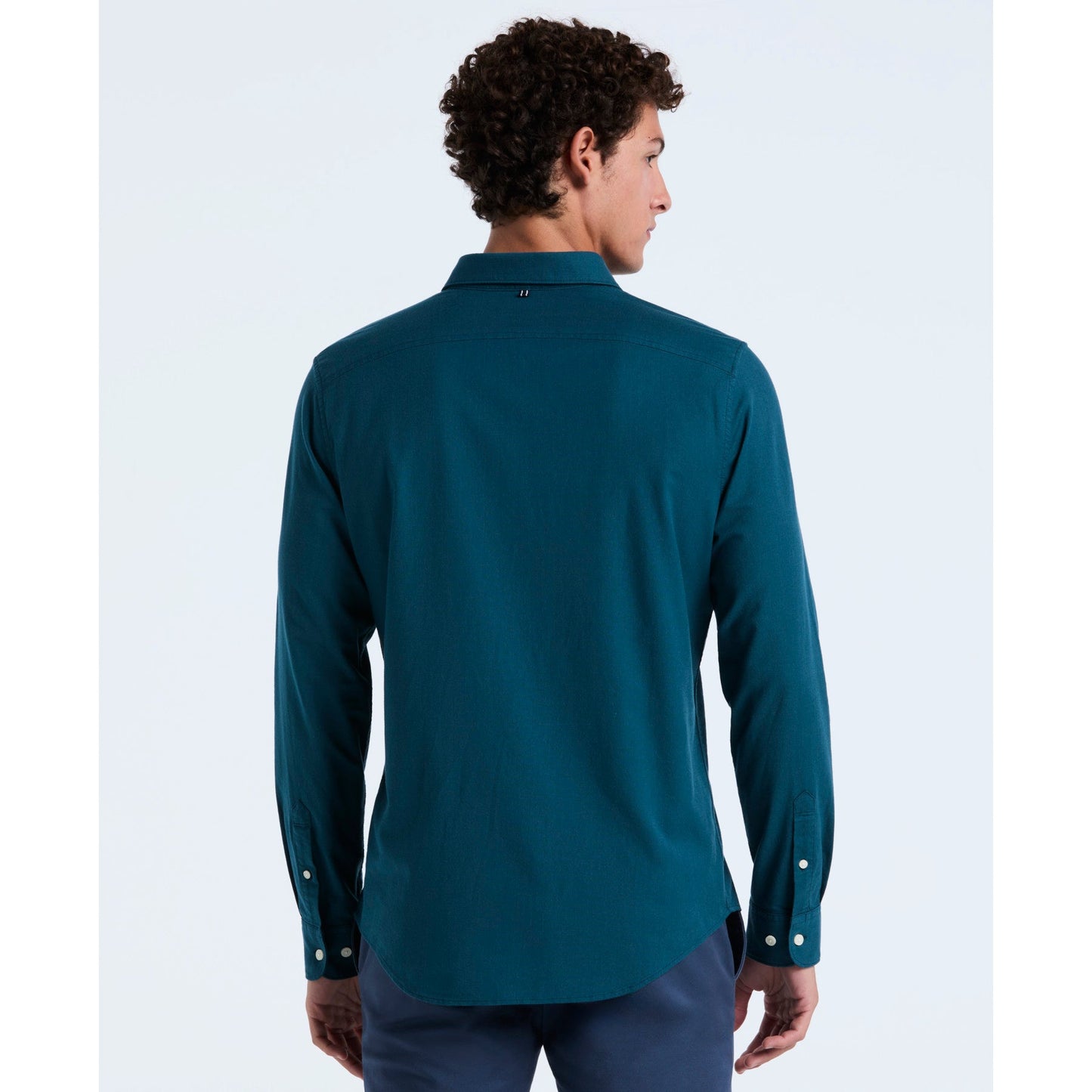 Original Penguin Oxford Shirt In Reflecting Pond(Oxford Shirt Blue Opwsb035gp 470)