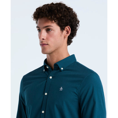Original Penguin Oxford Shirt In Reflecting Pond(Oxford Shirt Blue Opwsb035gp 470)