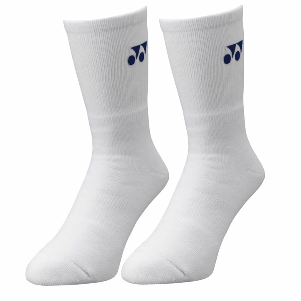  Yonex W8422 White Sports Badminton Socks - Set Of 3 Pairs