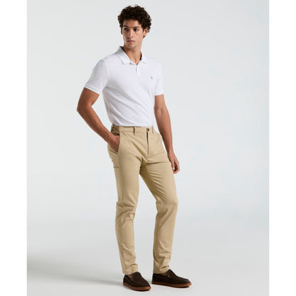 Original Penguin Slim Fit Chinos In Travertine(Flat Front Core Chino Pants Beige Opbb0022gp 254)